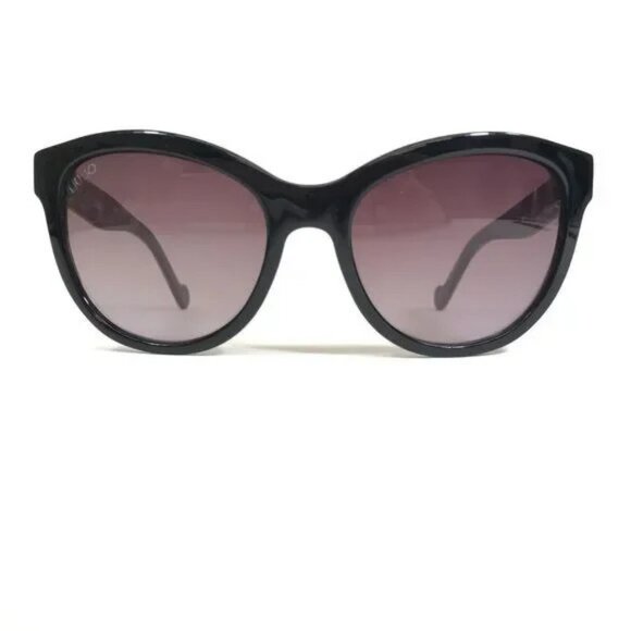 Liu Jo LJ629S Cat Eye Sunglasses Ebony Floral Temples Gradient Lenses main image 4
